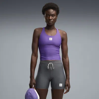 Puma X Saysky Women's Running Crop Top In Purple