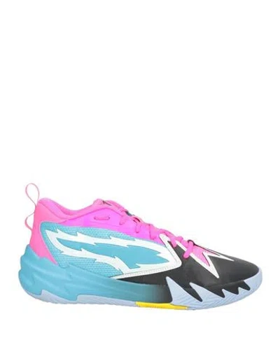 Puma X Scoot Henderson Man Sneakers Azure Size 9 Textile Fibers In Blue