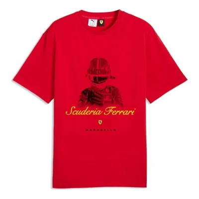 Puma X Scuderia Ferrari Graphic T-shirt 'rosso Corsa' In Red