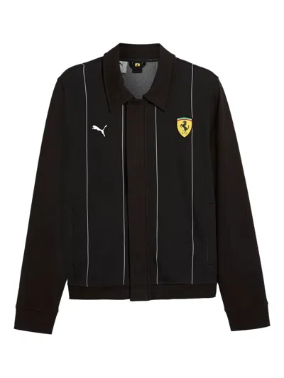 Puma X Scuderia Ferrari Hp Race Jacket In Black