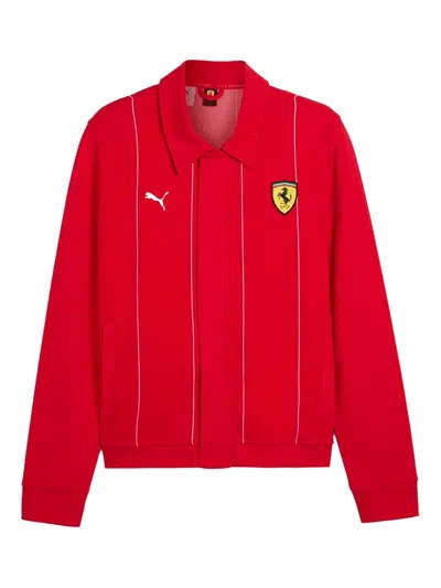 Puma X Scuderia Ferrari Hp Race Jacket In Red
