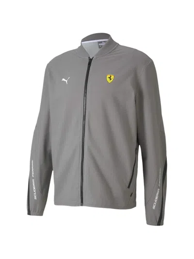 Puma X Scuderia Ferrari Lightweight Jacket In Gray