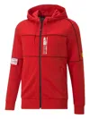 Puma X Scuderia Ferrari Race Piped-trim Track Jacket In Red