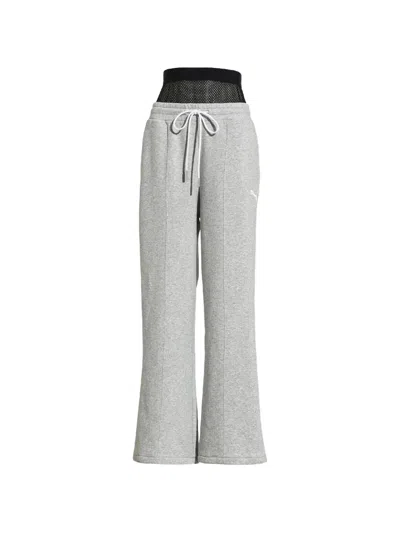 Puma X Selena Gomez Drawstring-fastening Track Pants In Gray