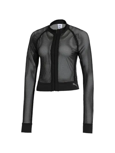 Puma X Selena Gomez Long-sleeves Track Jacket In Black