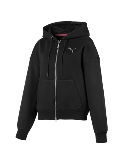 Puma X Selena Gomez Zip-up Hoodie In Black