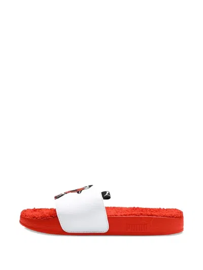 Puma Kids' X Sesame Street Leadcat Elmo Slides In Red