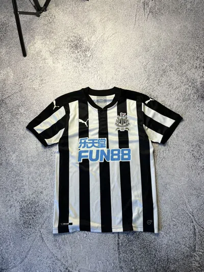 Pre-owned Puma X Soccer Jersey Newcastle United 2020 2021 Home Football Shirt Soccer In Black