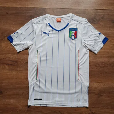 Pre-owned Puma X Soccer Jersey Puma Italy 2014 2015 Soccer Jersey Trikot Football In White