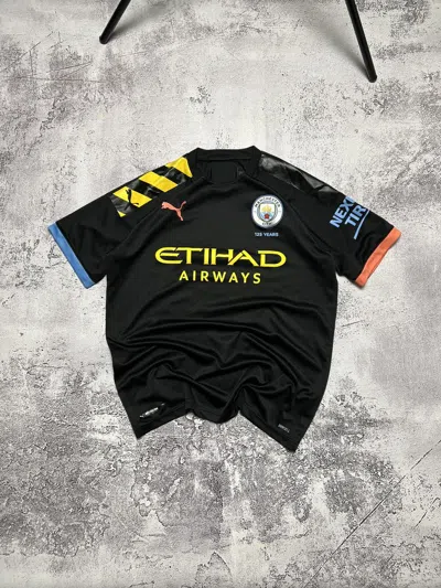 Pre-owned Puma X Soccer Jersey Puma Manchester City 2019 2020 Away Soccer Jersey Football In Black
