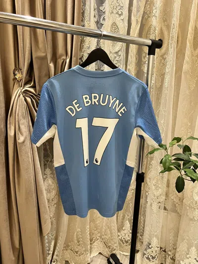 Pre-owned Puma X Soccer Jersey Puma Manchester City Kevin De Bruyne Home Jersey In Blue