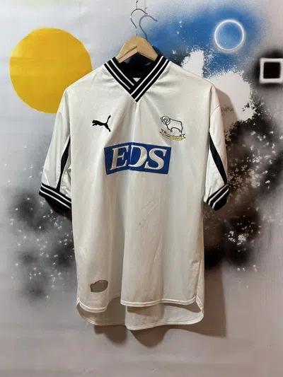 Pre-owned Puma X Soccer Jersey Vintage Derby County 99/00 Jersey Puma 2 Carbonari Bazooka In White