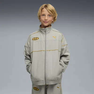 Puma X Sonic The Hedgehog Big Kids' Track Jacket In Gray