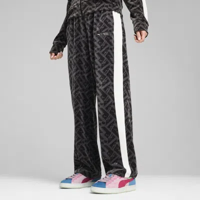 Puma Women's T7 Low Rise Track Pants In Black