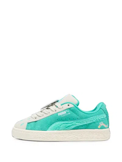 Puma X Squishmallows Suede Xl Winston Big Kids' Sneakers In Warm White-alpine Snow-elektro Pool