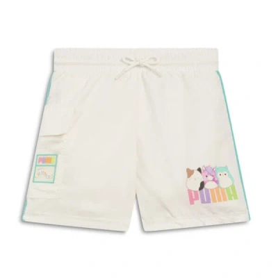 Puma Babies' X Squishmallows Toddlers' Cargo Shorts In Warm White