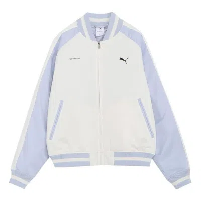 Puma X Srayama Sukajan Jacket 'white' In Blue