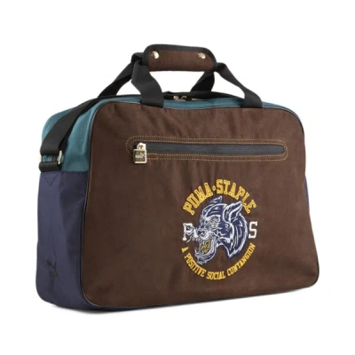Puma X Staple Duffel Bag In Brown