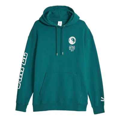 Puma X Staple Hoodie 'malachite' In Green