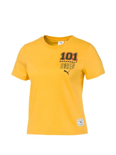 Puma X Sue Tsai Crossover Graphic-print T-shirt In Yellow