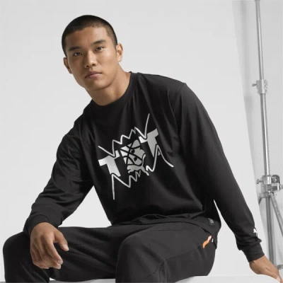Puma X Tbt Cloudspun Men's Long Sleeve T-shirt In Black