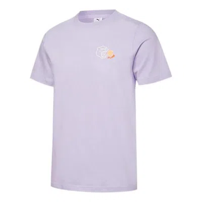 Puma X The Beast T-shirt 'purple' In Pattern