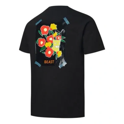 Puma X The Beast T-shirt 'tiger Rose' In Black