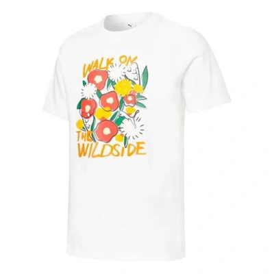Puma X The Beast T-shirt 'walk On The Wildside' In White