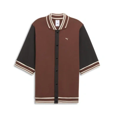 Puma X The Brooklyn Circus Men's Shooting Shirt In Brown