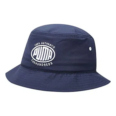 Puma X The Hundreds Bucket Hat 'navy' In Blue