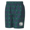 Puma X The Hundreds Crossover Printing Athleisure Casual Sports Shorts Green