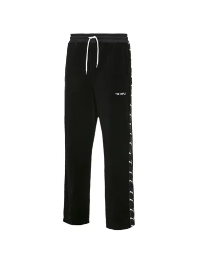 Puma X The Kooples Velvet Track Pants In Black