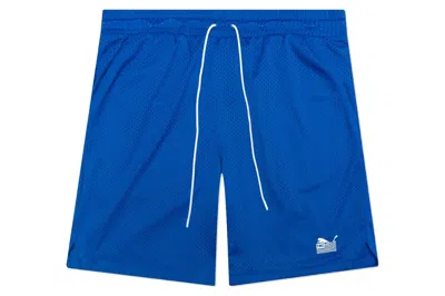 Pre-owned Puma X Tmc Every Day Hussle Mesh Shorts Blue