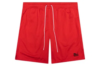 Pre-owned Puma X Tmc Every Day Hussle Mesh Shorts Red