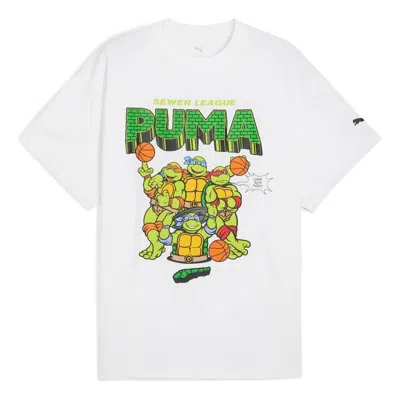 Puma X Tmnt Basketball T-shirt 'white'