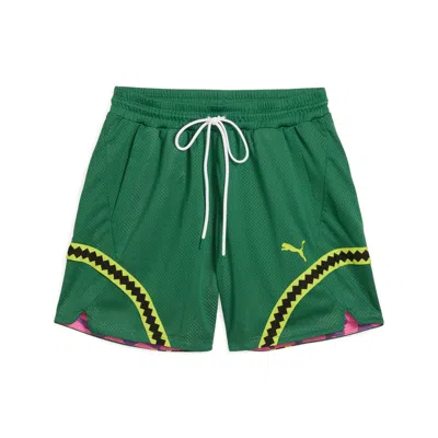 Puma X Tmnt Men's Basketball Shorts In Green