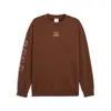 Puma X Tmnt Graphic Crew-neck Sweatshirt In Brown