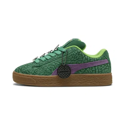 Puma X Tmnt Suede Xl Big Kids' Sneakers In Green