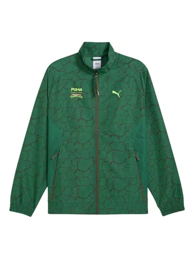 Puma X Tmnt Track Jacket In Green