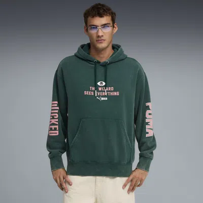 Puma X Wicked oz Fleece Hoodie In Green