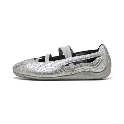 Puma X Wicked Speedcat Ballet Silver Slippers Big Kids' Sneakers