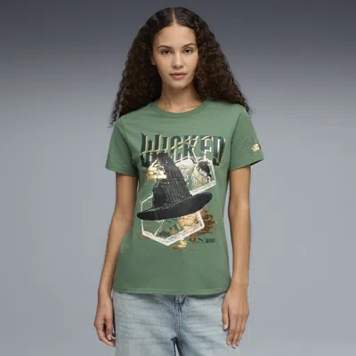 Puma X Wicked Women's Elphie T-shirt In Green