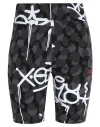 Puma X X-girl " Aop Short Tights 7" " Woman Shorts & Bermuda Shorts Lead Size L Cotton, In Grey