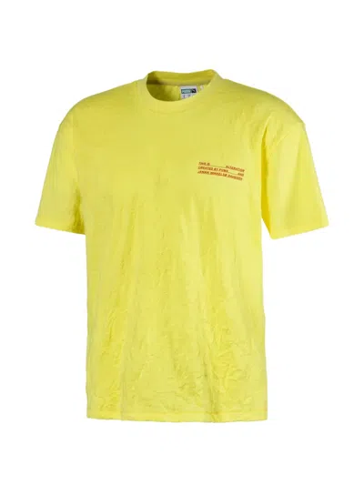 Puma Xjannik Wikkelso Davidsen Alteration T-shirt In Yellow