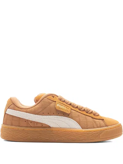 Puma Xl Elevated Suede Sneakers In Brown