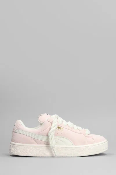 Puma Suede Xl Grape Sneakers In Rose-pink Suede