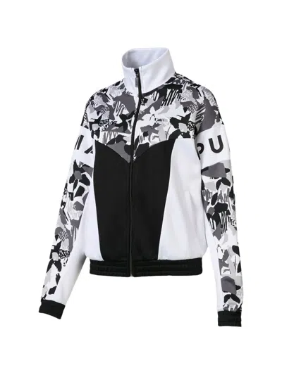 Puma Xtg 94 Camouflage-print Track Jacket In White