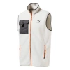 Puma Xtg Trail Fleece Full Zip Pocket Vest 'white Black Orange' In Gray