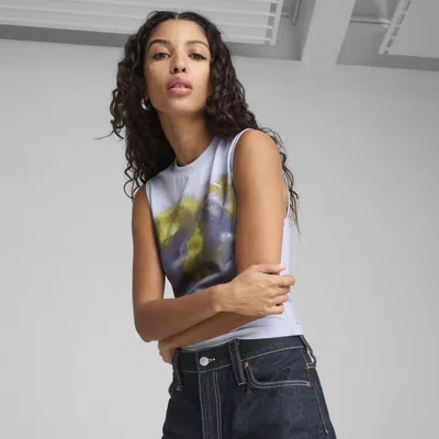 Puma Yona Graphic Top Women In Blue