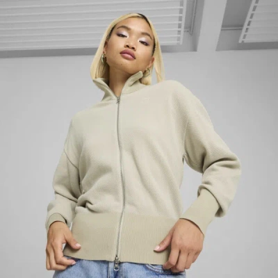 Puma Yona Women's Full-zip Cardigan In Desert Dust